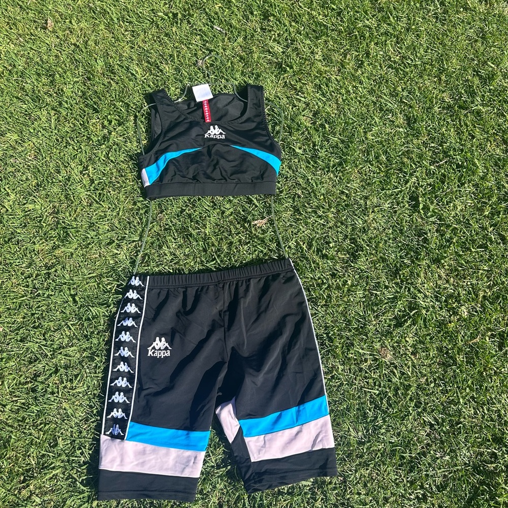 Kappa Black and Blue Sports Ensemble